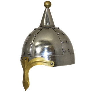 Hand-crafted 12th Century Crusades Steel Replica General's Helmet