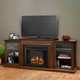 Real Flame Frederick Chestnut Oak 72 in. L x 15.5 in. D x 30.1 in. H Electric Entertainment Fireplace