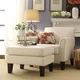 Uptown Modern Accent Chair and Ottoman by iNSPIRE Q Classic - Thumbnail 1