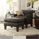 Uptown Modern Accent Chair and Ottoman by iNSPIRE Q Classic - Thumbnail 0