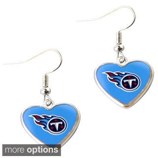 NFL Logo Heart-shaped Dangle Earrings