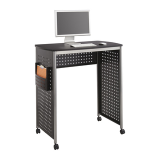 Safco Scoot Stand-up Computer Workstation Desk with File Pocket