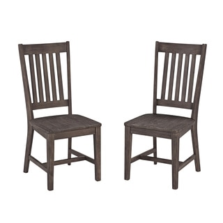 Solid Acacia Wood Dining Chair Set (Set of 2) by Home Styles