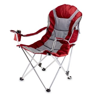 Dark Red Reclining Camp Chair