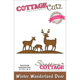 CottageCutz Elites Die 3.5 X1.8 - Winter Wonderland Deer