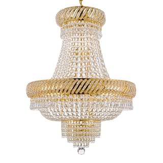 Gallery 9-light Gold Empire Crystal Chandelier