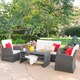 Sanger Outdoor 4-piece Wicker Seating Set by Christopher Knight Home - Thumbnail 0