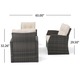 Sanger Outdoor 4-piece Wicker Seating Set by Christopher Knight Home - Thumbnail 11