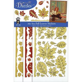 Dazzles Stickers Mixems Tri Color - Fall Leaves