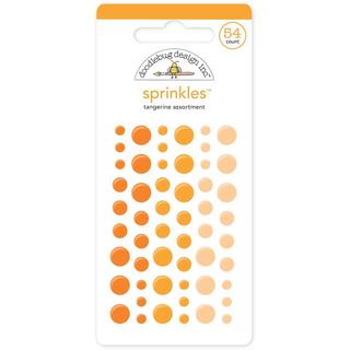 Monochromatic Sprinkles Glossy Enamel Arrow Stickers 54/Pkg - Tangerine