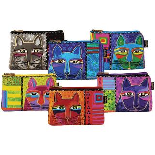Whiskered Cats 9-1/4 x 6-3/4 Cosmetic Bag Zipper Top Assortment