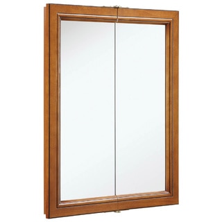 Design House 541383 Montclair 30-inch Chestnut Glaze Double-door Medicine Cabinet Mirror