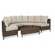 Newton Outdoor 5-piece Dark Brown Wicker Lounge Set by Christopher Knight Home - Thumbnail 3