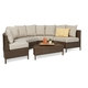 Newton Outdoor 5-piece Dark Brown Wicker Lounge Set by Christopher Knight Home - Thumbnail 15