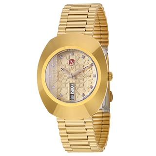 Rado Men's 'Original' Yellow Goldplated Hardmetal Swiss Mechanical Automatic Watch