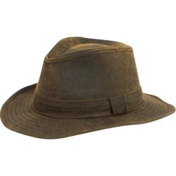 Men's San Diego Hat Company Distressed Fedora CTH3730 Brown