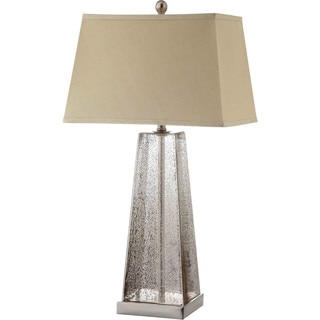 Armley Glass 1-light Steel Table Lamp