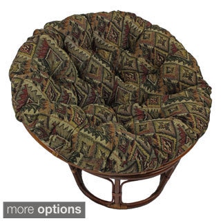 Blazing Needles Western Collection 48-inch Tapestry Papasan Cushion