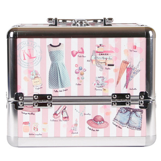 Nicole Lee Doll House Priscilla Travel Cosmetic Case with Mirror