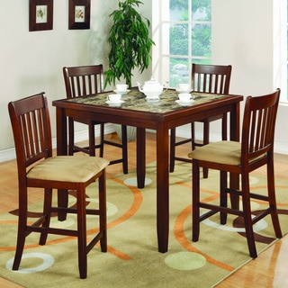 Coaster Company Cherry Finish 5-piece Counter-height Dining Set