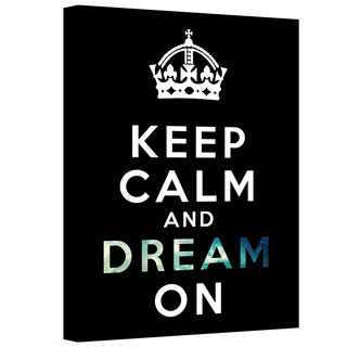 ArtWall Art D. Signer 'Keep Calm and Dream On' Gallery-wrapped Canvas