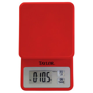 Red Compact Kitchen Scale