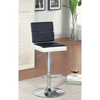 Furniture of America Geelzi Leatherette Adjustable Barstool