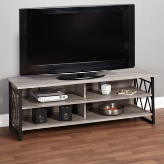 Simple Living Seneca XX 60-inch Black/ Grey Rustic TV Stand