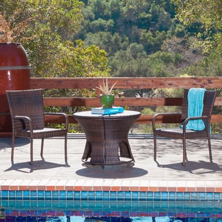 Rodolfo Multi-brown Wicker Outdoor Set by Christopher Knight Home