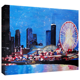 ArtWall Martina & Markus Bleichner's 'Chicago Wheel' Gallery-wrapped Canvas