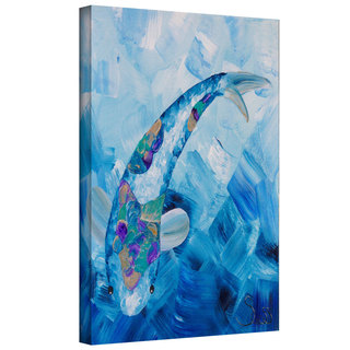 ArtWall Shiela Gosselin 'Blue Koi' Gallery-Wrapped Canvas
