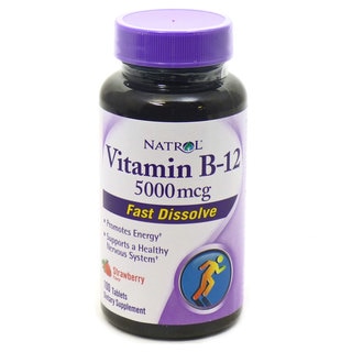 Natrol Vitamin B-12 5000mcg 100-count Fast Dissolve Supplements