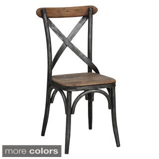 Dixon Reclaimed Wood and Iron Dining Chair by Kosas Home