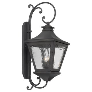 Manor 3-light Charcoal Outdoor Lantern-style Wall Sconce