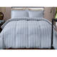 Hotel Grand Damask Stripe 800 Thread Count Cotton Rich Down Alternative Comforter - Thumbnail 1