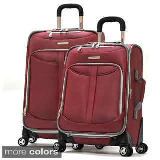 Olympia Tuscany 2-piece Expandable Spinner Luggage Set
