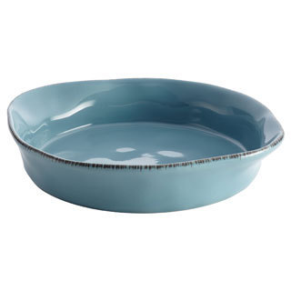 Rachael Ray Cucina Stoneware 1 1/2-quart Agave Blue Round Baker