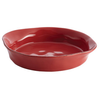 Rachael Ray Cucina Stoneware 1 1/2-quart Cranberry Red Round Baker