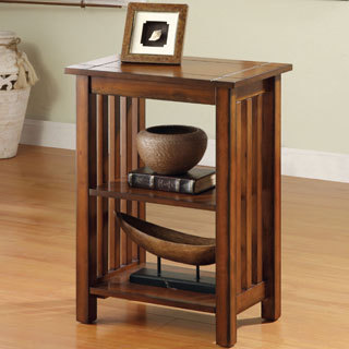 Furniture of America 'Valentin' Antique Oak Mission-style End Table