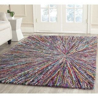 Safavieh Handmade Nantucket Modern Abstract Multicolored Cotton Rug (8' x 10')