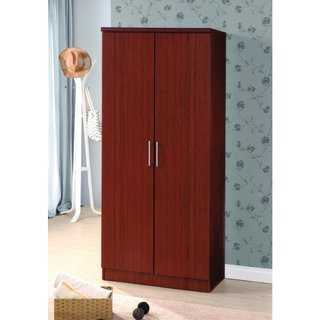 Two Door Wardrobe with Shelves