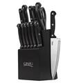 Ginsu Essentials Series 14-piece Black/ Black Cutlery Set