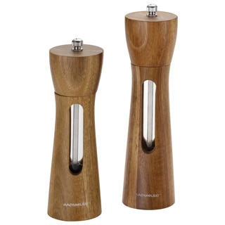 Rachael Ray Tools and Gadgets 2-piece Acacia Salt and Pepper Grinder Set