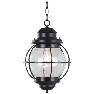 Elton 1-light Black Indoor/ Outdoor Hanging Lantern