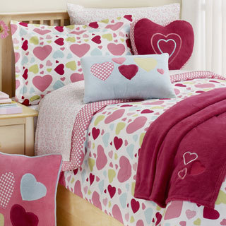 Hearts 2-piece Twin-size Comforter Set