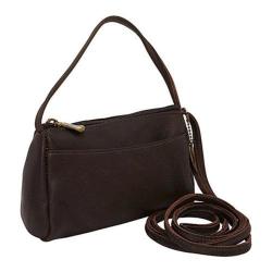 Women's David King Leather 501 Top Zip Mini Bag Cafe