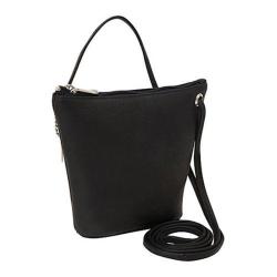 Women's David King Leather 518 Top Zip Mini Bag Black