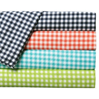 Expressions Gingham Printed Easy Care Sheet Sets