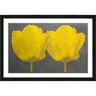 Zhee Singer 'Twin Tulips' Framed Fine Art Print
