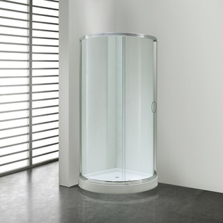 OVE Decors Breeze 34-inch Shower Enclosure with Base and Glass Panels